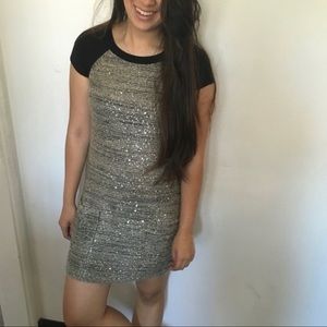 Sequin T-Shirt Dress